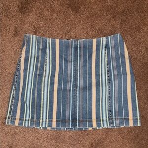 Wild Fable Multicolor Striped Mini Skirt